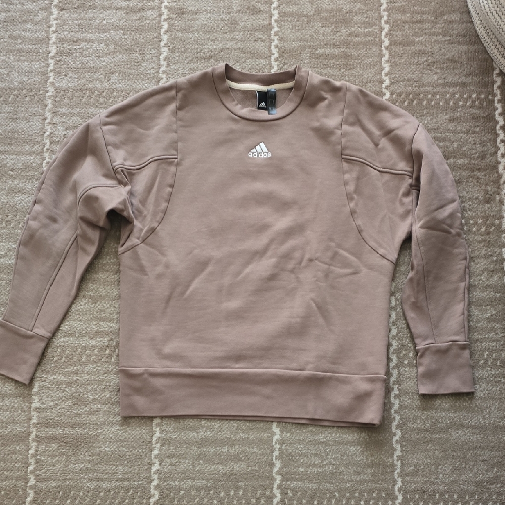 Adidas Women's Tan Crewneck Sweater